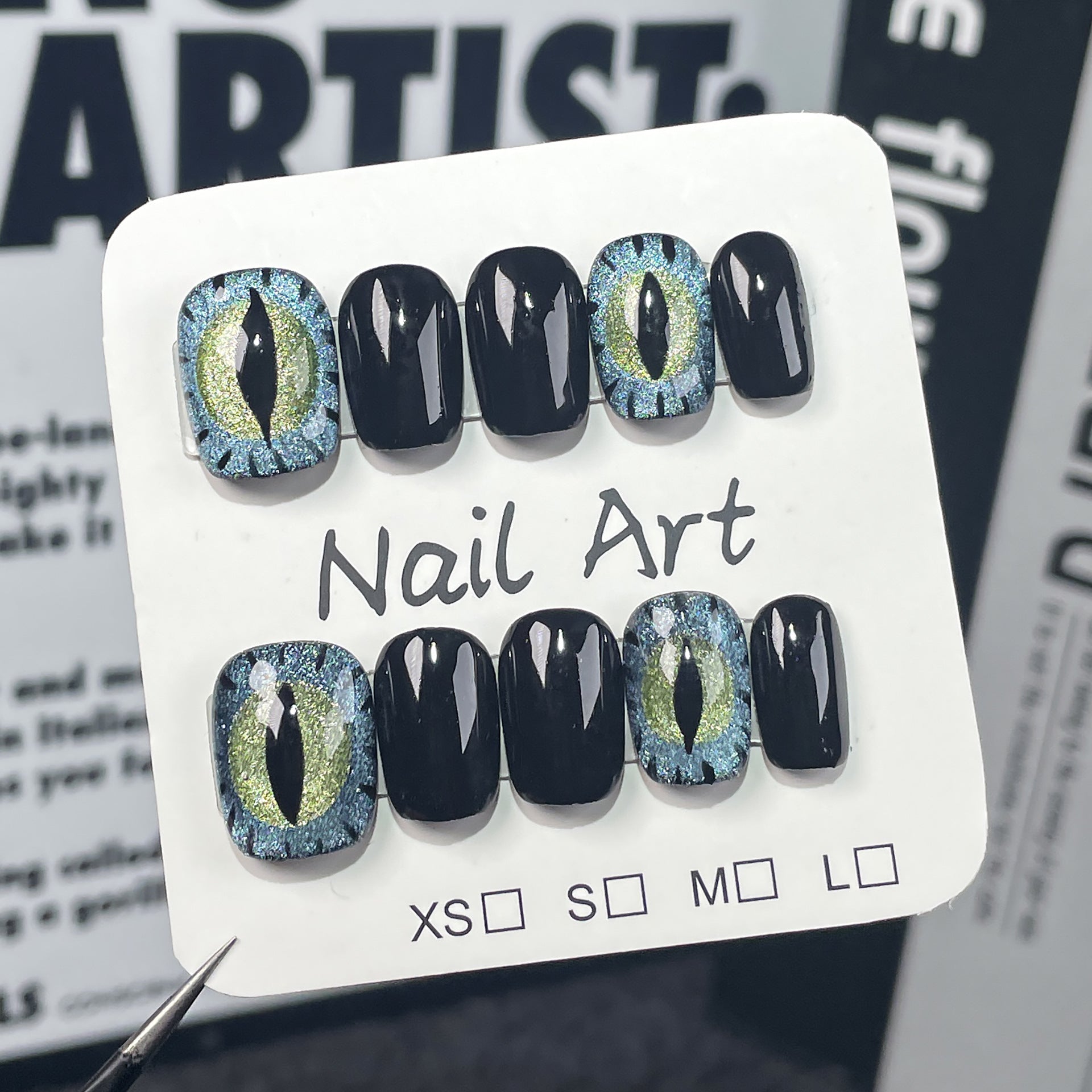 Adam Lambert Cat Eyes Press on Nail - Laura MarlaPress on Nail