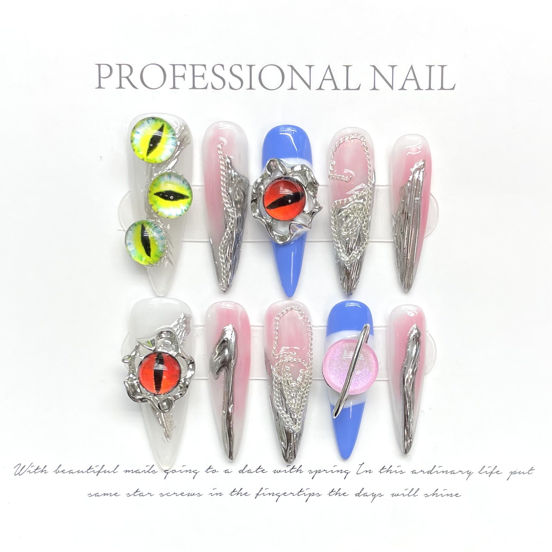 Evil Eyes Press on Nail - Laura MarlaPress on Nail