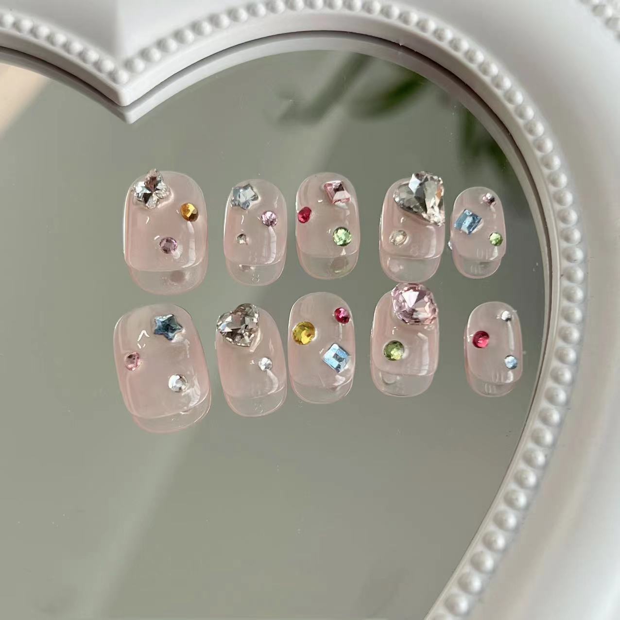 Four Seasons Gemstone Press on Nail - Laura MarlaPress on Nail