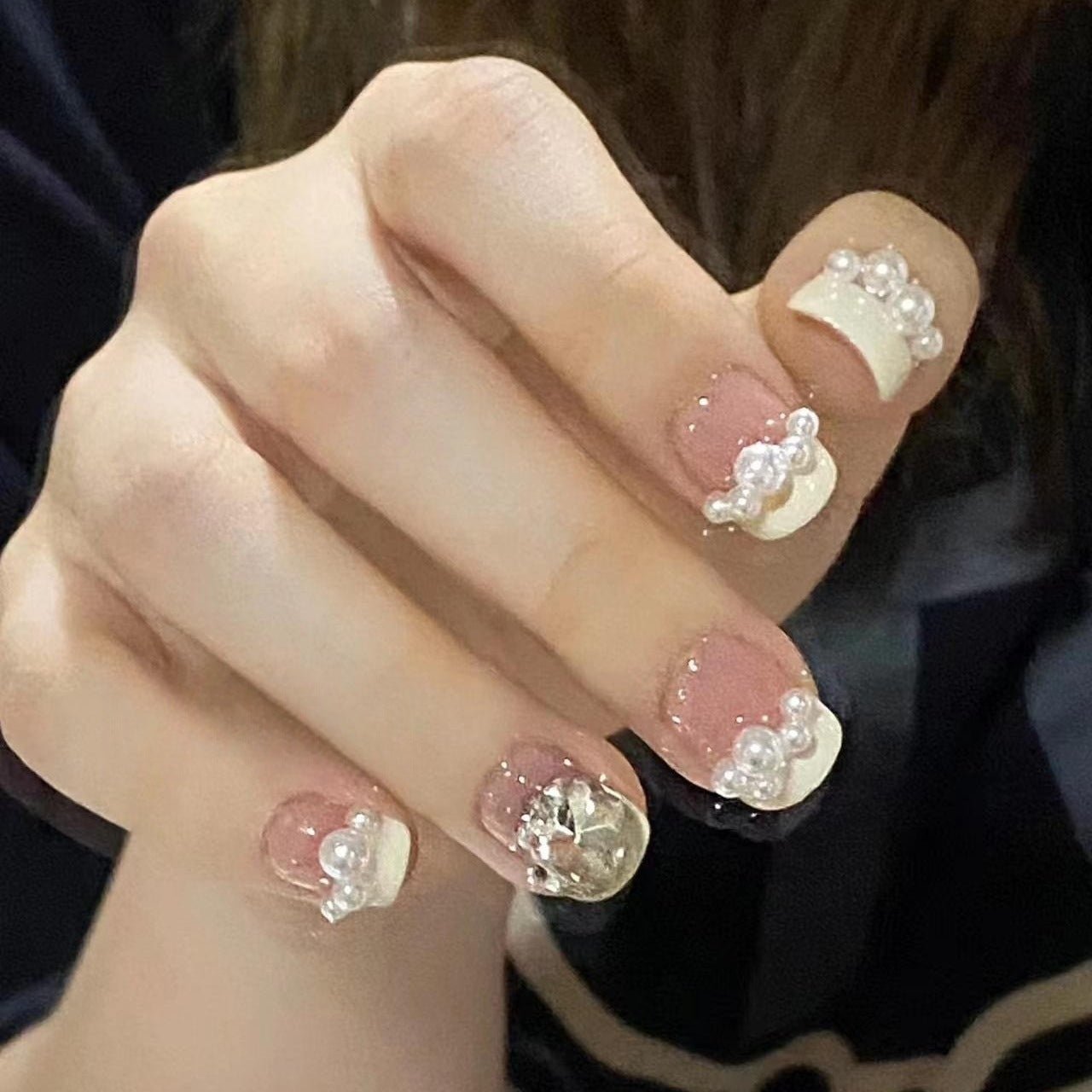 Pearl Cream Puff Press on Nail - Laura MarlaPress on Nail