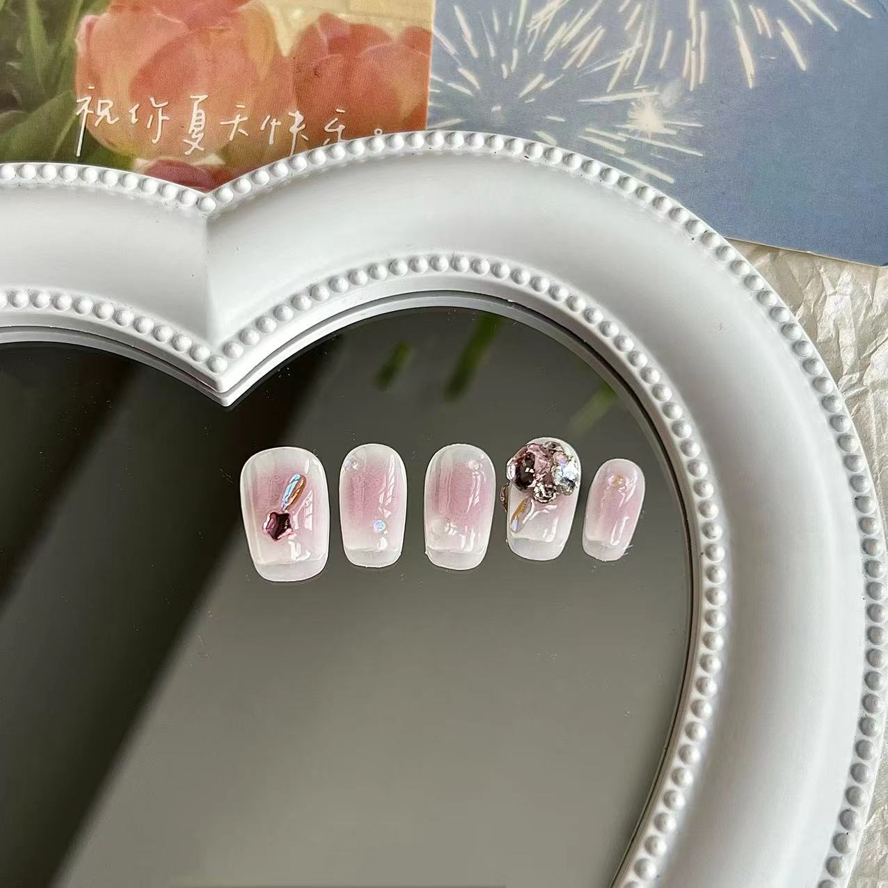 Super Fairy Pink Blusher Press on Nail - Laura MarlaPress on Nail