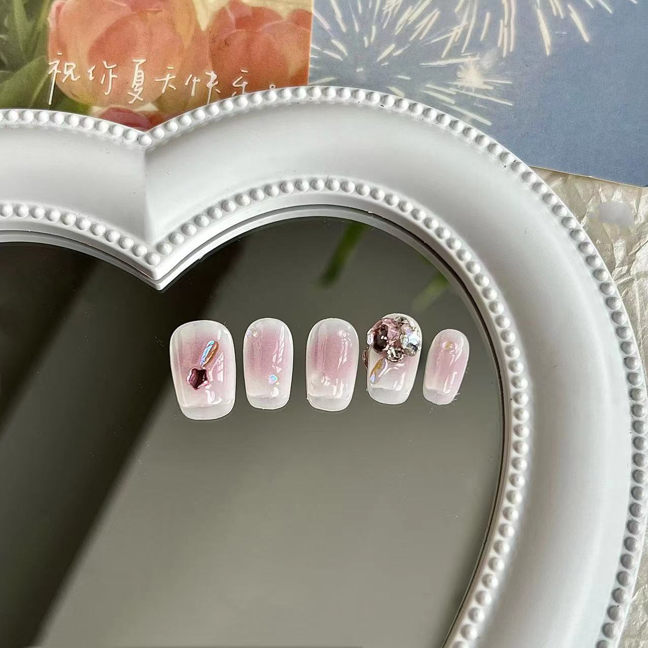 Super Fairy Pink Blusher Press on Nail - Laura MarlaPress on Nail